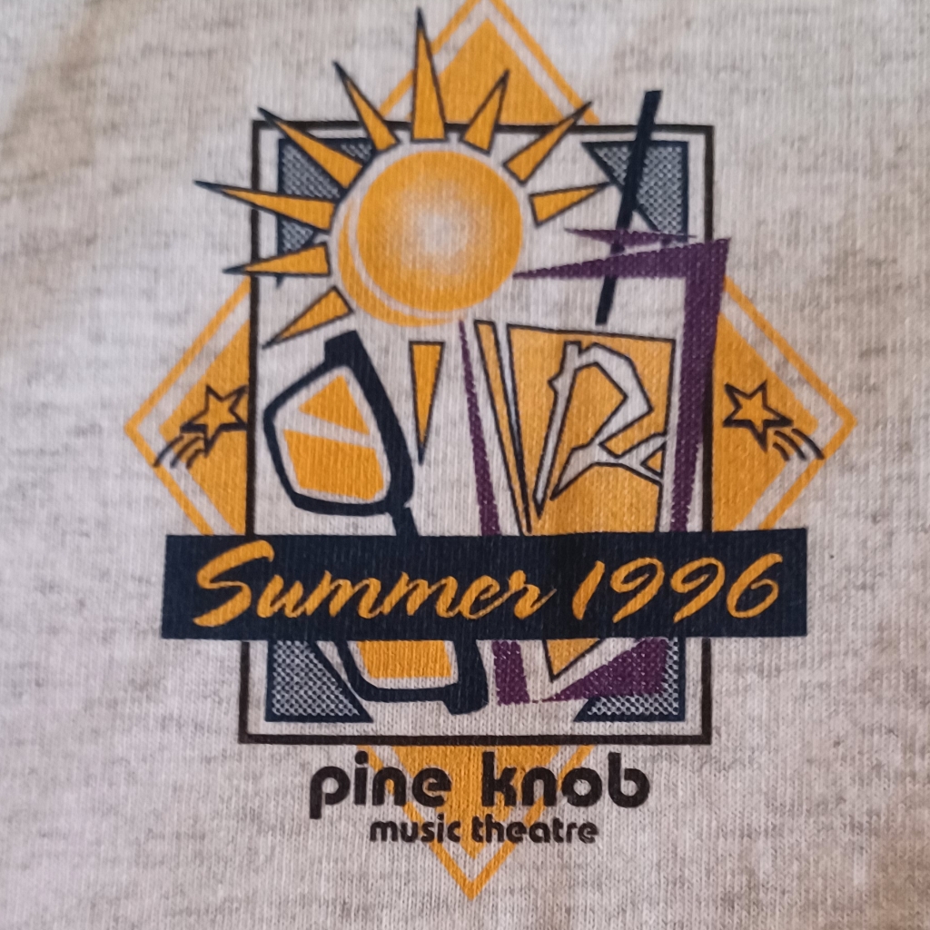 Pine Knob Music Theatre Summer 1996 Graphic Tee - Yellow, Purple, Black